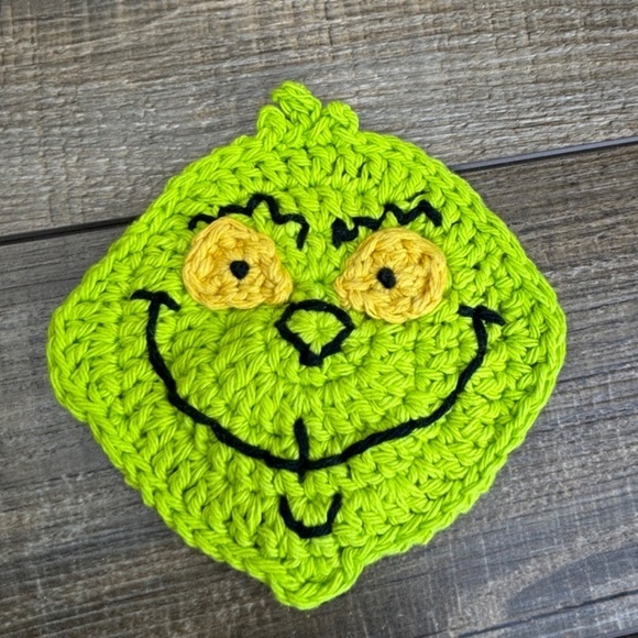 Coasters Christmas Holiday Set of 4 Handcrafted Crochet by Seller Cotton - Picture 11 of 16